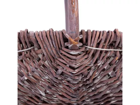 Panier en osier marron 25x20x20h
