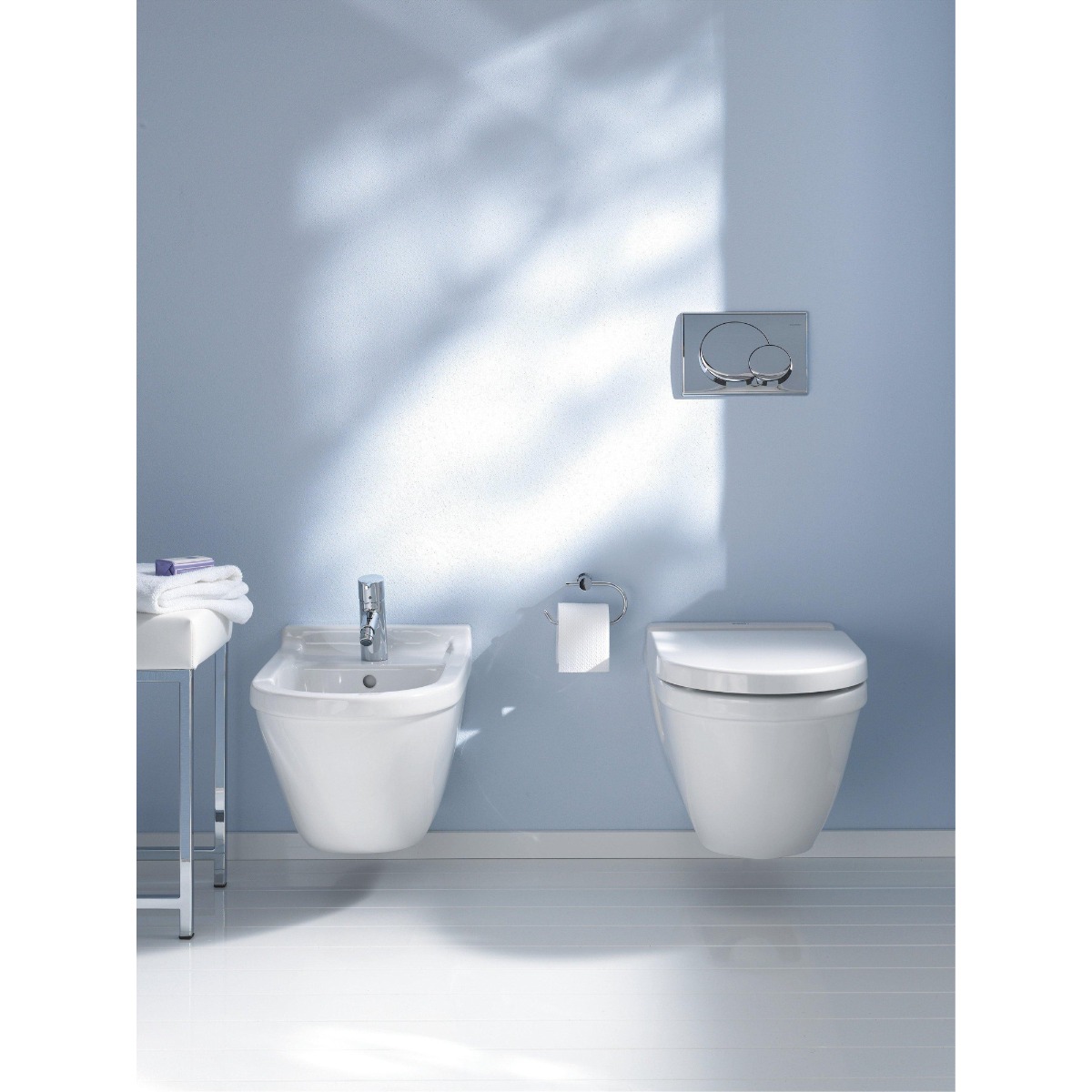 Duravit Starck 3 compact toilet met verborgen bevestiging wit glans