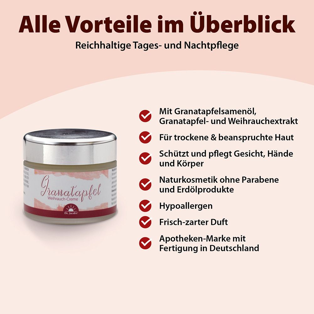 Dr.Jacob's Granatapfel Weihrauch Gesichtscreme