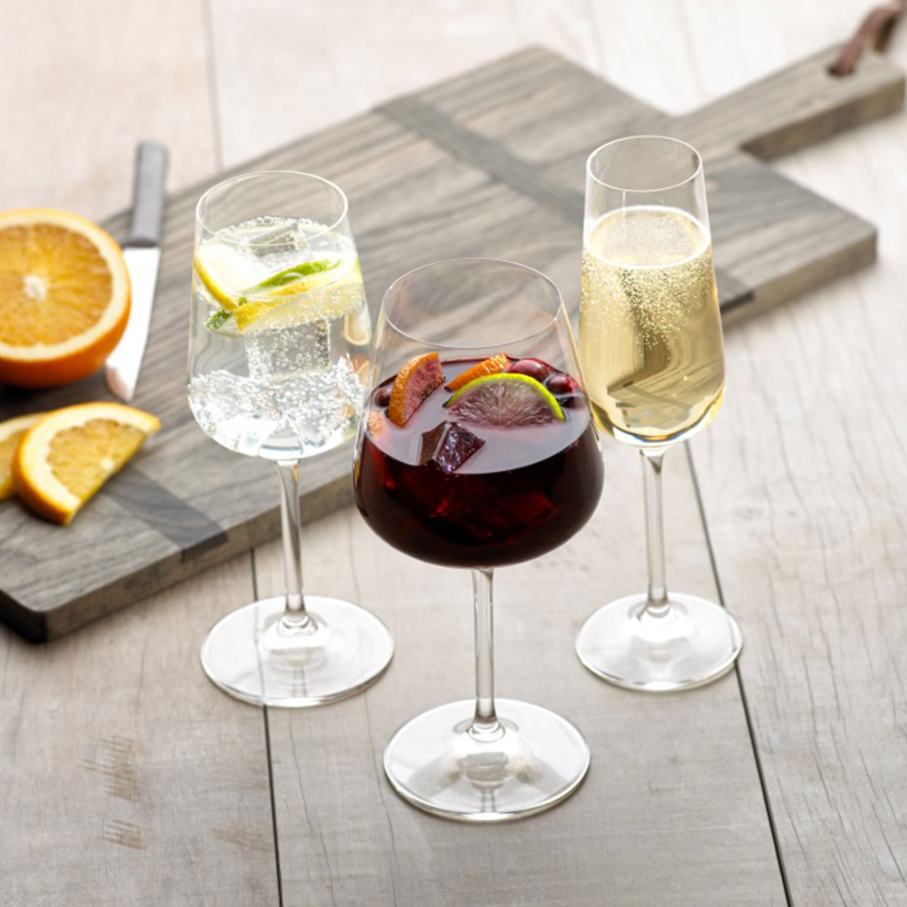 Ovid Champagne glass Clear, 4.1 oz, crystal glass