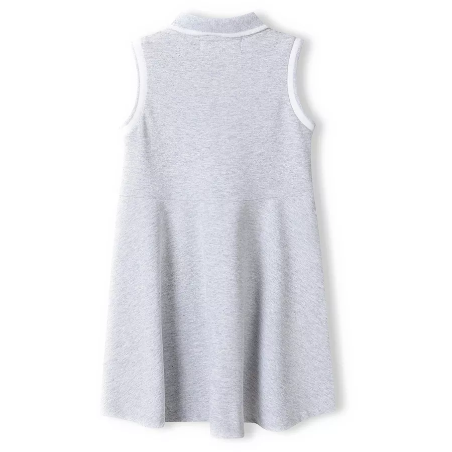 MINOTI Polokleid Grau Meliert
