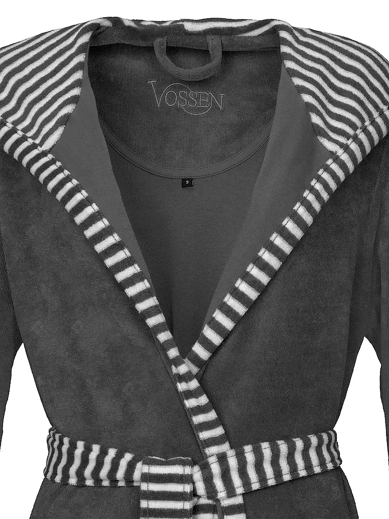 VOSSEN Damen Bademantel JUNO Graphit grau