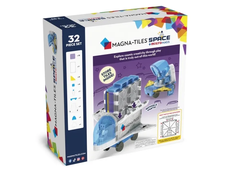 Magna-Tiles Space micromags set 32 pcs