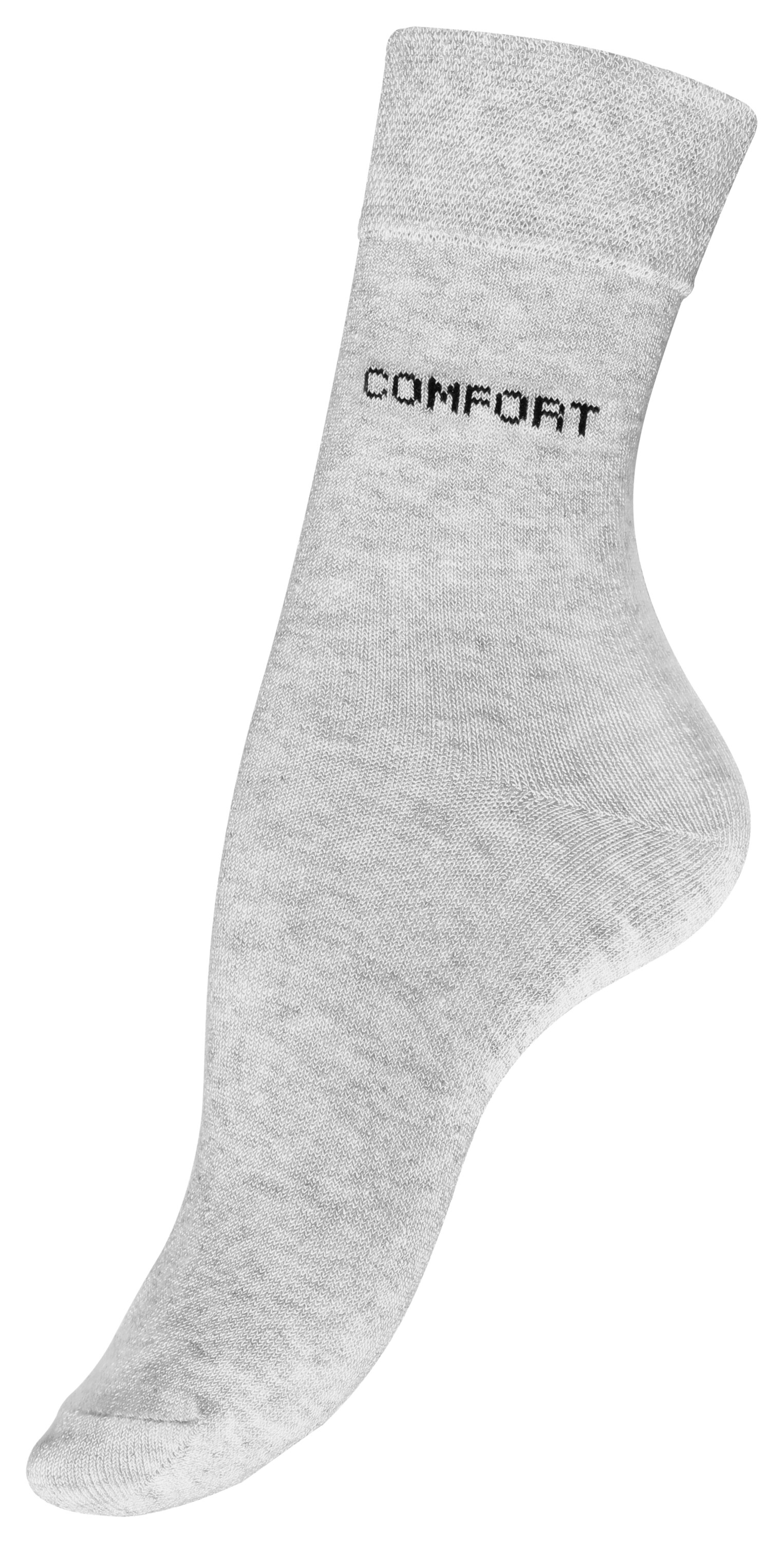 Cotton Prime® 10 Paar Damen Socken ohne Gummibund