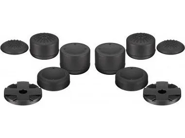 Goobay 58382, PlayStation 4, PlayStation 5, Tommelfingergreb-hætte, Sort, Silikone, Convex/Concave, Klæbende tape