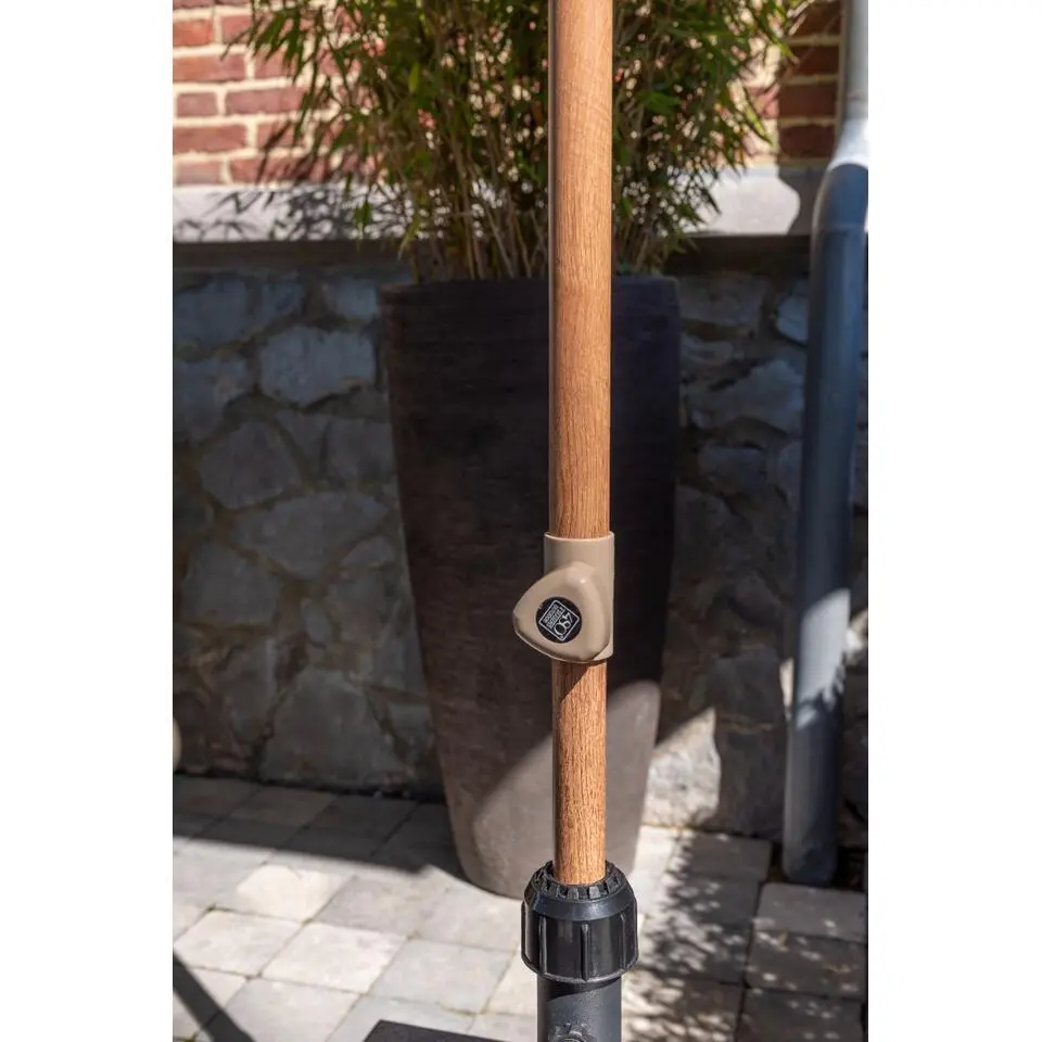 4-Seasons Outdoor Azzurro stokparasol 300 cm - Woodlook/Sand