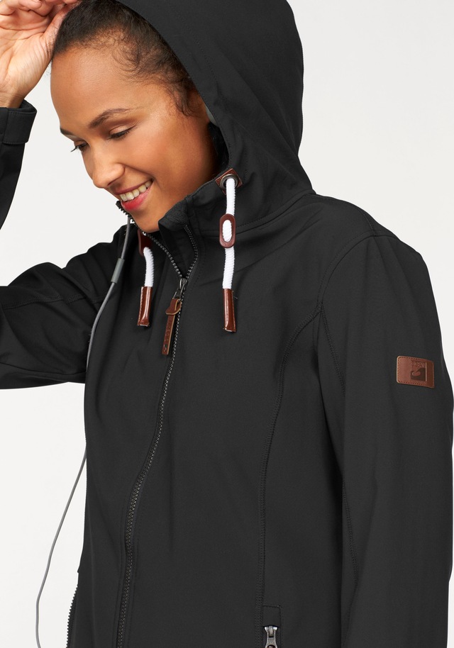 Ocean Sportswear Softshelljacke mit Kapuze für kältere Tage,  wärmendes Material,  mit Reissverschlusstaschen