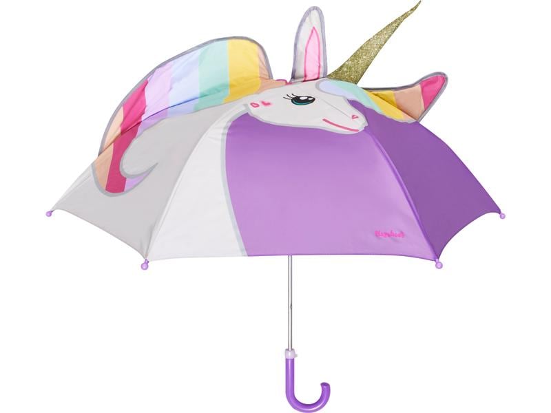 Playshoes Regenschirm Einhorn Klassischer Regenschirm mit dem Einhornmotiv