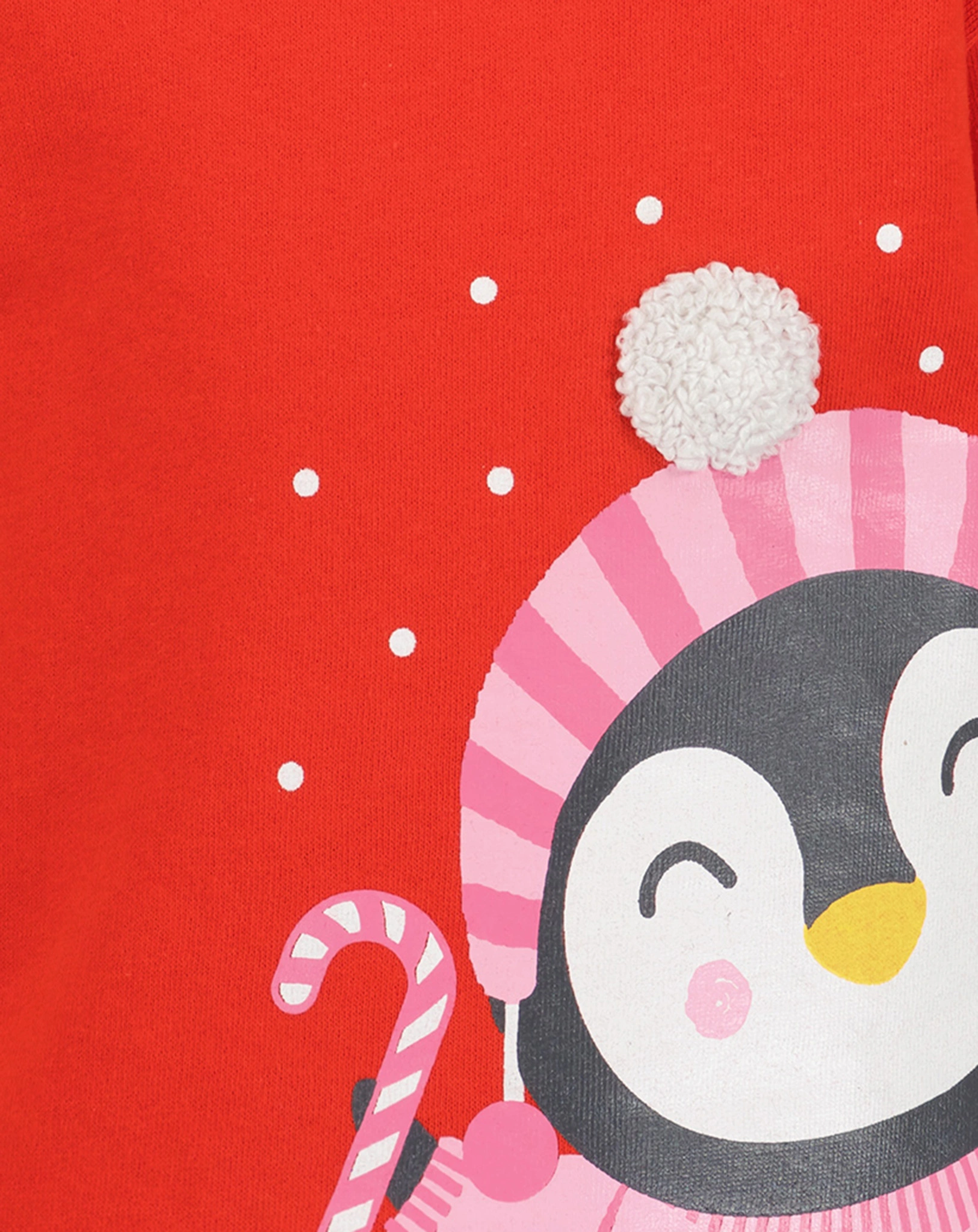 Sweatshirt HAPPY PENGUIN in tomate