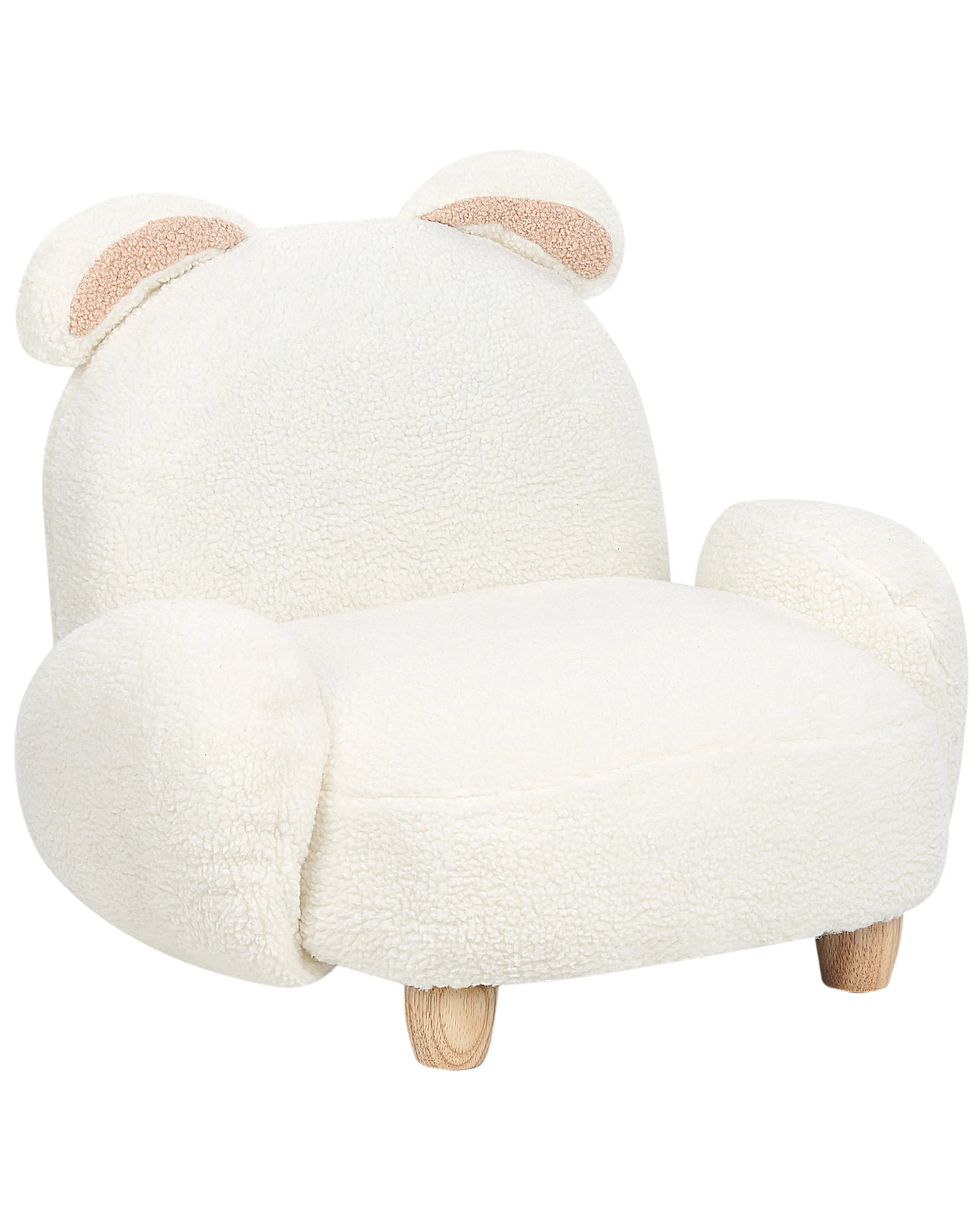 Kinderfauteuil Konijn KANNA Bouclé Gebroken wit