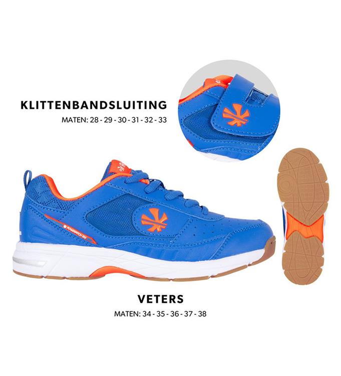 Reece Powerpitch Hockey Shoe Indoor Blue-Neon-Orange