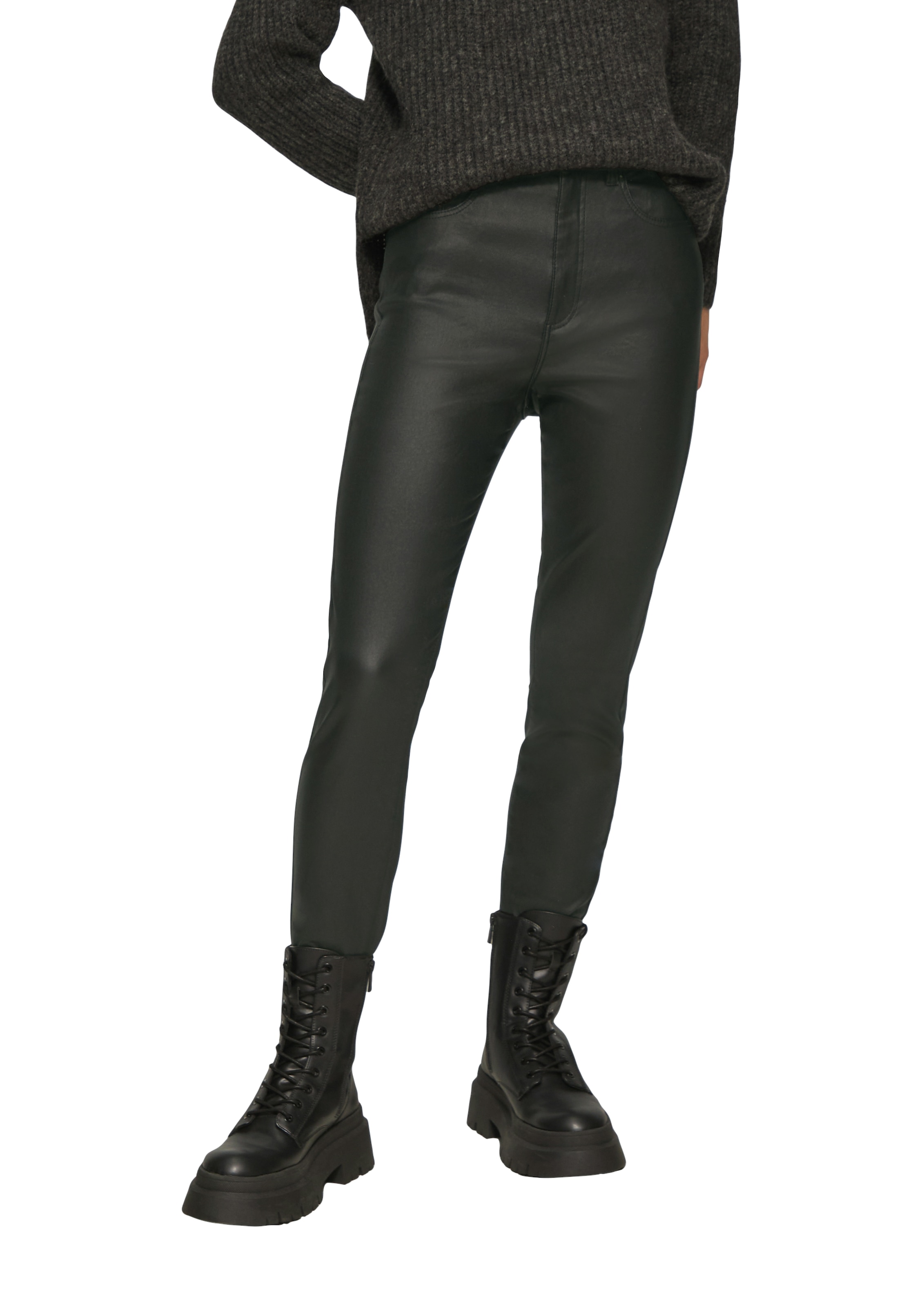 QS Lederimitathose »SADIE«  mit Taschen