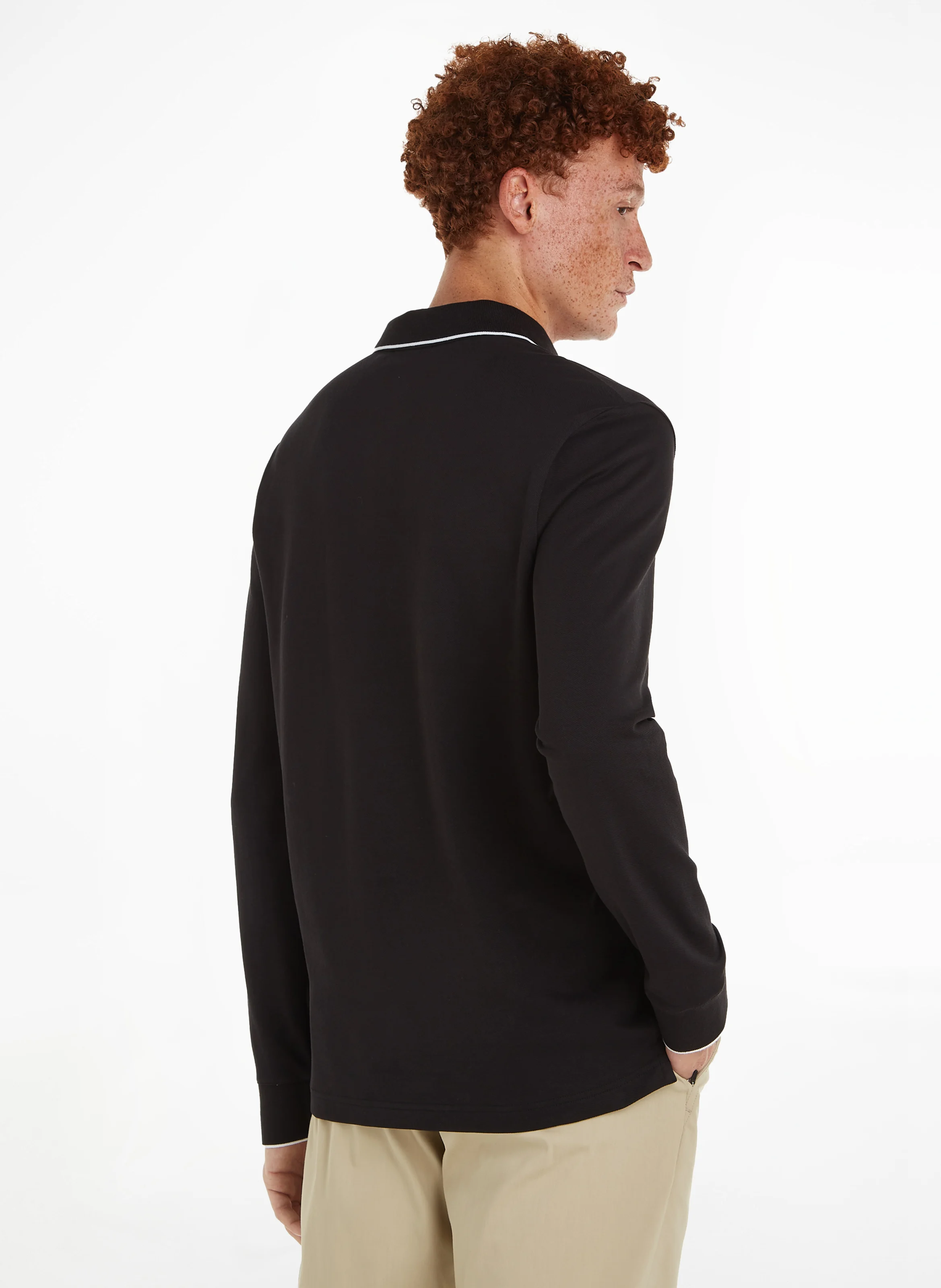 Polo slim-fit en coton piqué| Gris