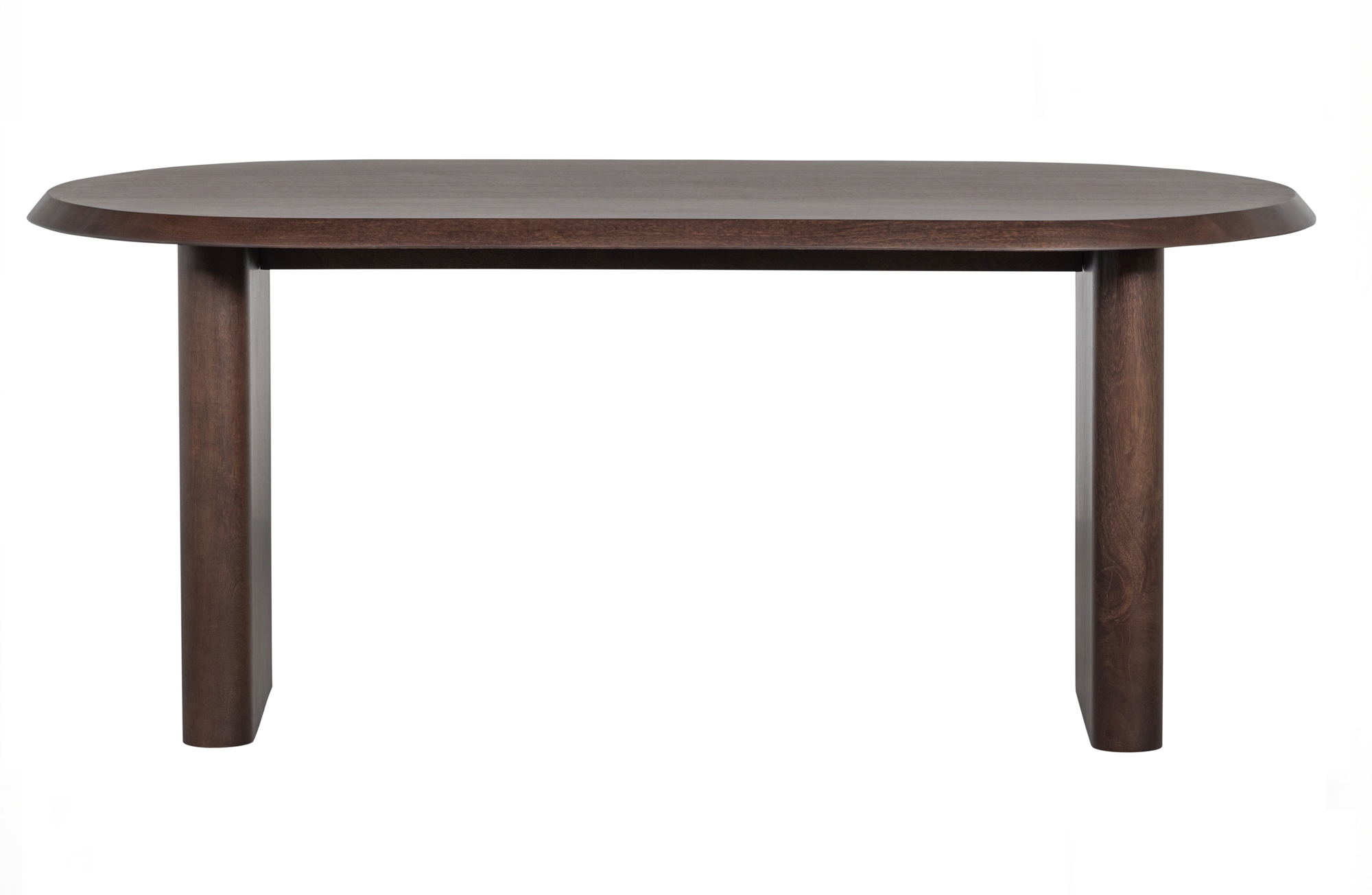 Eetkamertafel Ellips Ellips Eetkamertafel 90x180cm - Walnoot