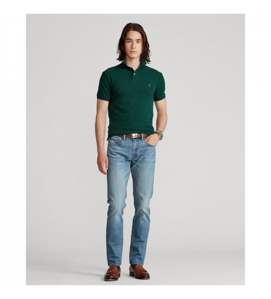 Ralph Lauren Polo de piqué Slim Fit verde