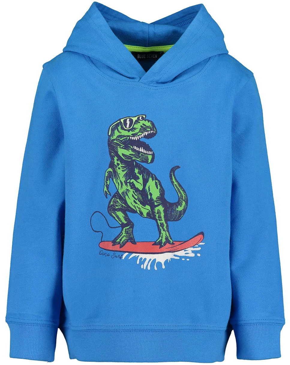 Kapuzen-Sweatshirt DINO SURF in cyan