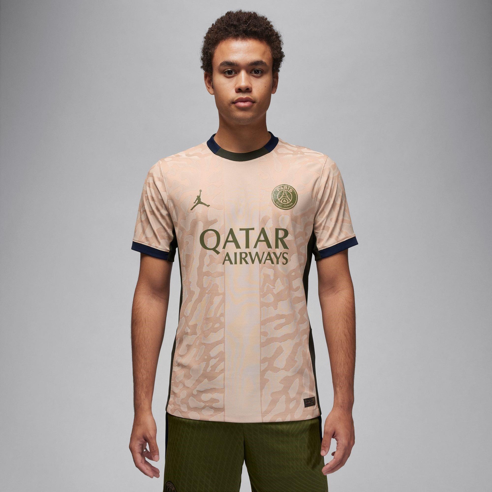 Nike Paris Saint Germain x Jordan Fourth Vapor Match Shirt 2023 2024 Juniors