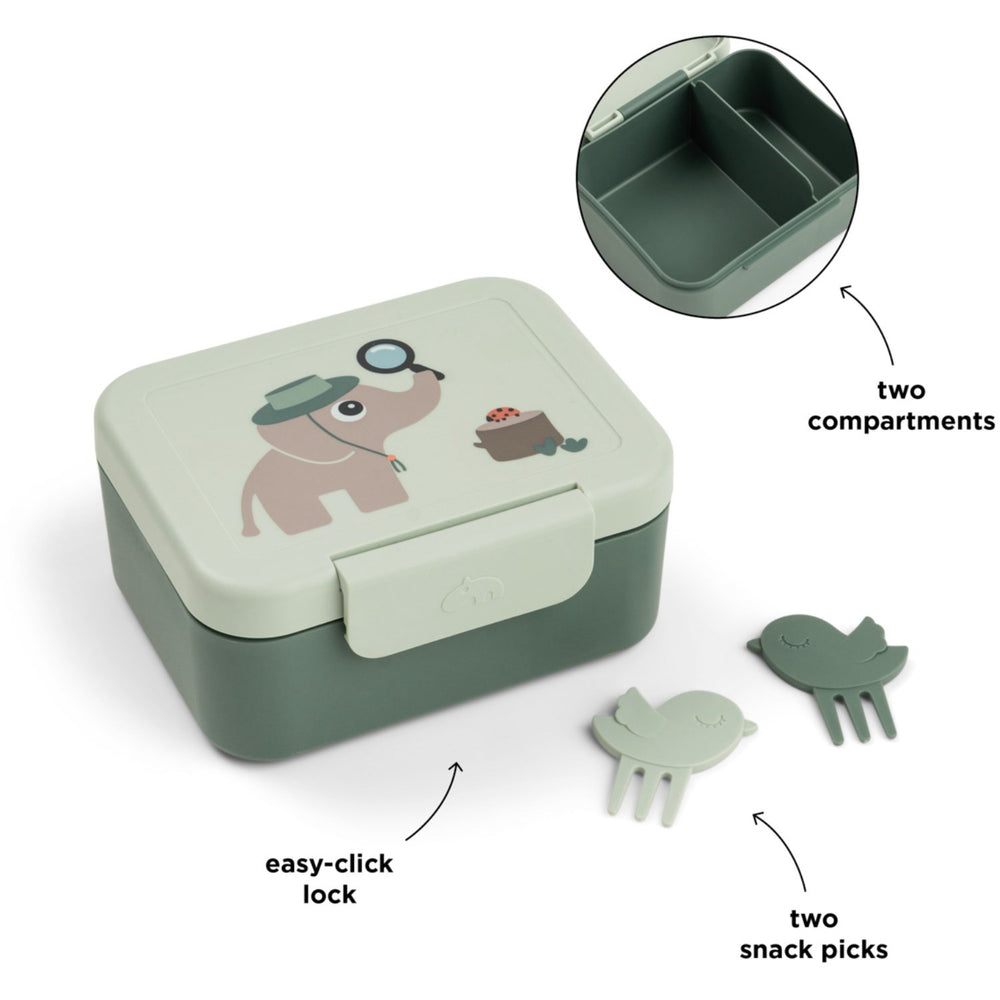 Køb DonebyDeer Green Tiny Trails Tiny Madkasse Med Snack Picks