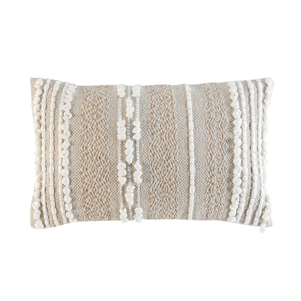 Coussin BLANCA en poly coton 30x50cm