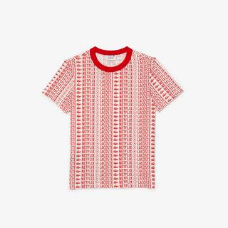 T-shirt enfant Lacoste x Netflix avec imprimé en coton biologique T-Shirts & Chemises - Blanc - Lacoste - Enfant