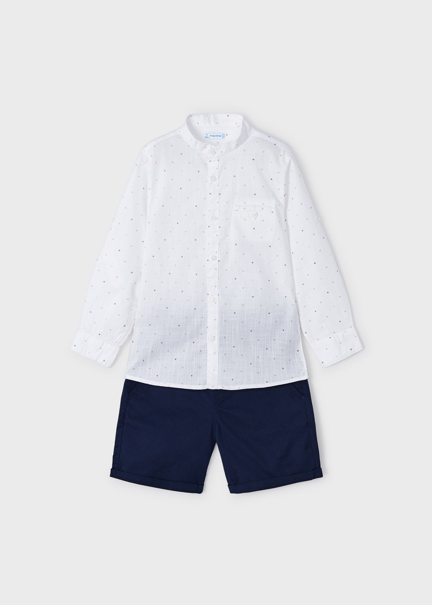 Conjunto de algodão de duas peças para meninos