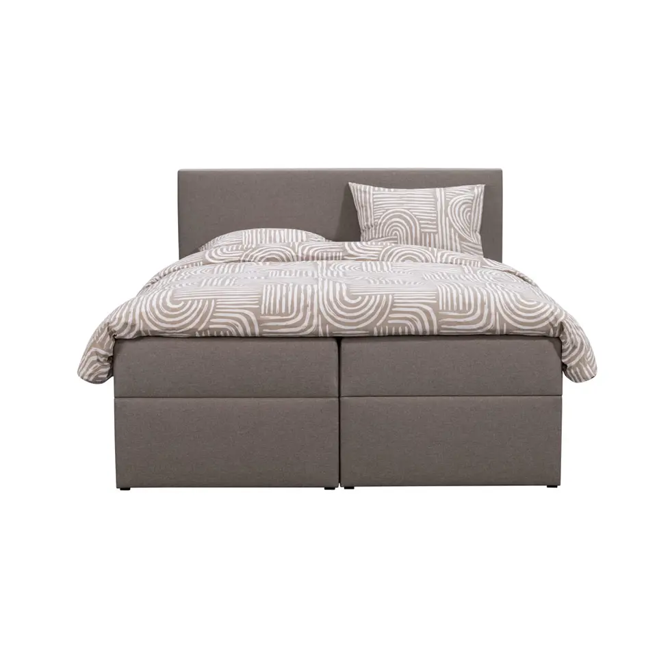 Boxcombinatie met opbergruimte Orebro 6-delig - taupe - 140x200 cm