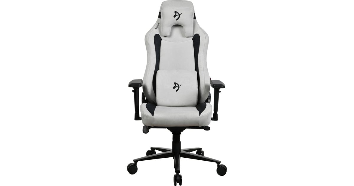 ArozziVernazza Supersoft Fabric - Light Grey gamestoel  (Lichtgrijs)