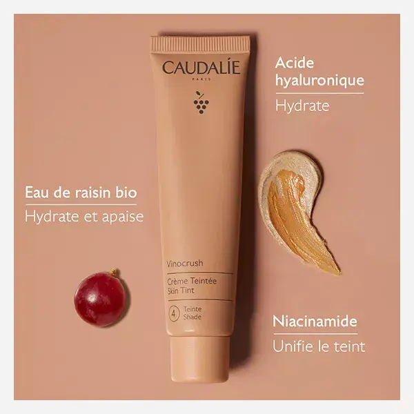 Creme tonalizante Vinocrush da Caudalie - Cor 4 - 30ml