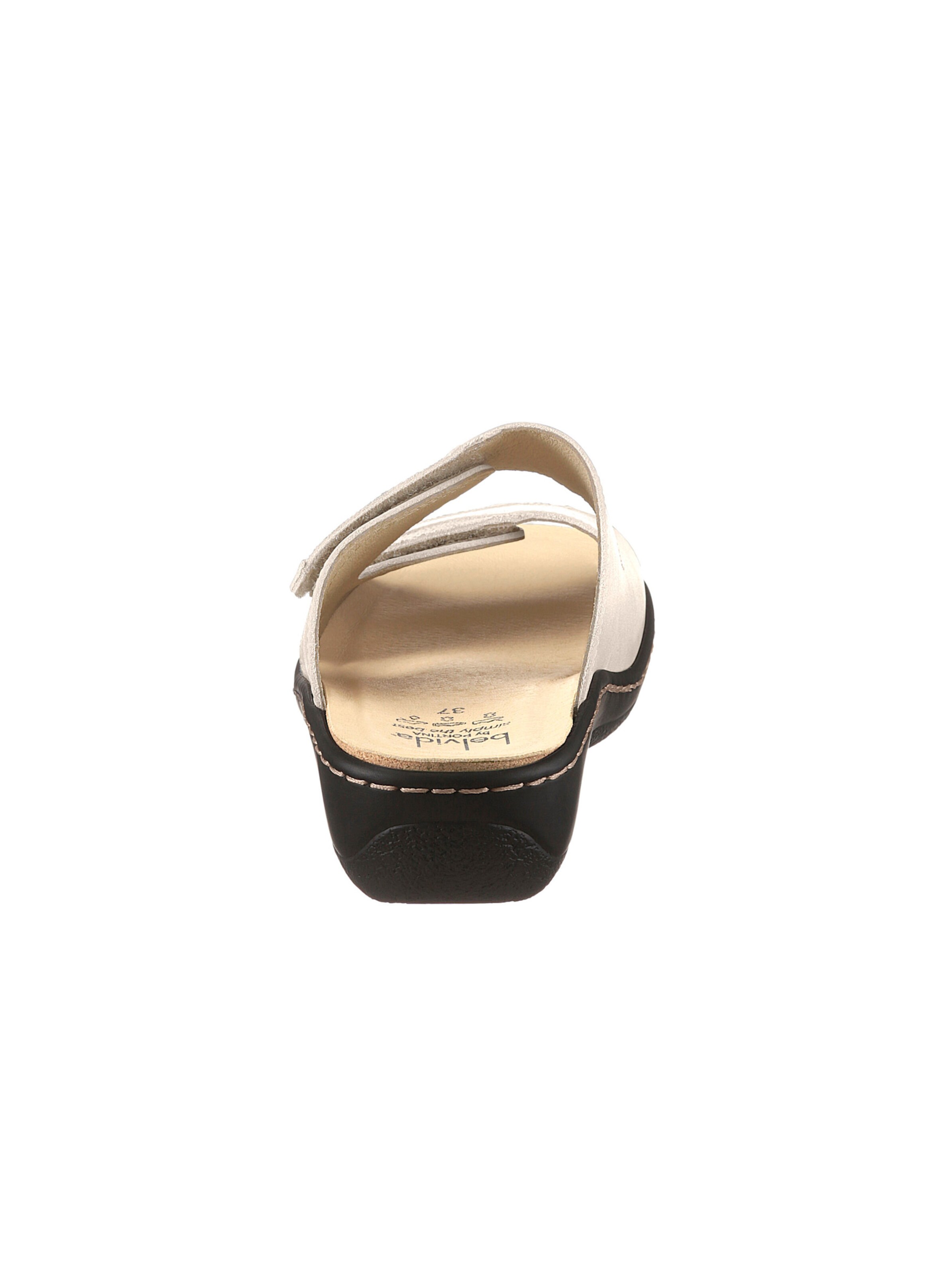 Belvida Pantolette in beige-bedruckt