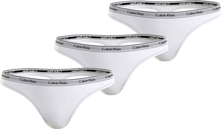 Calvin Klein THONG 3PK White/white/white