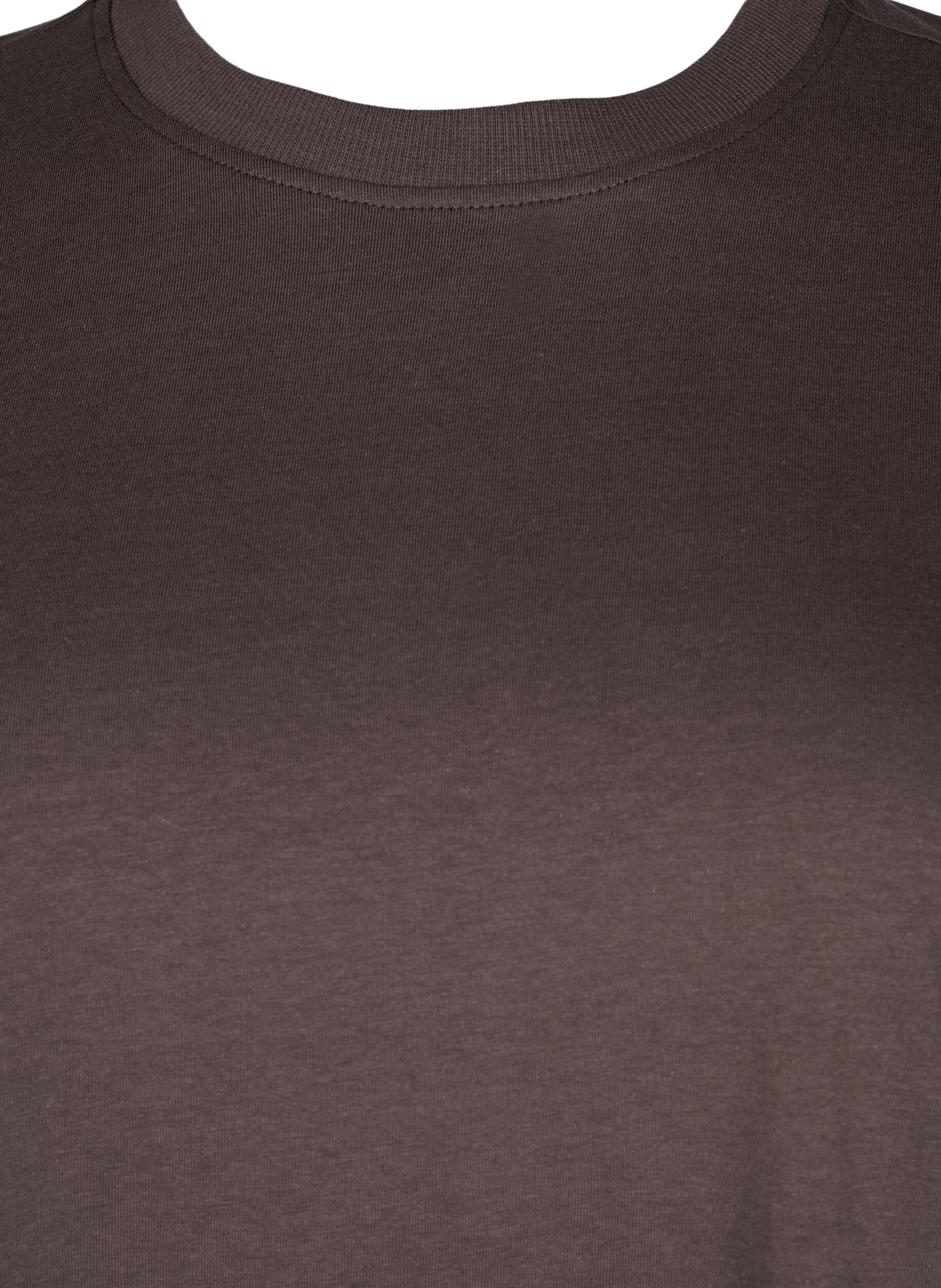 Basis t-shirt i bomuld med rund hals