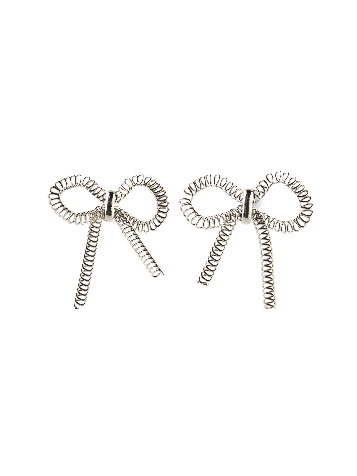 Øreringe | Jern. 3 x 2,5 cm. | Silver Grey