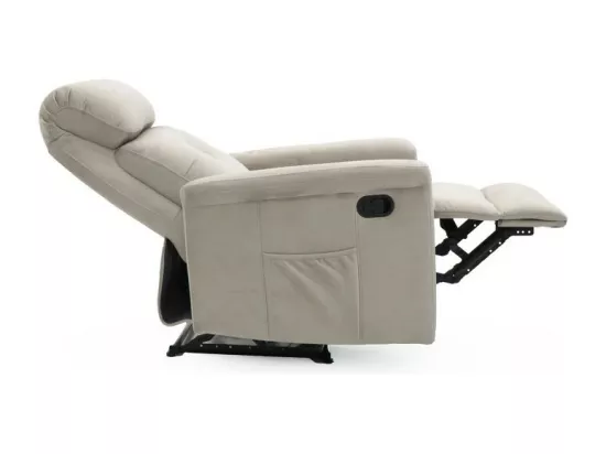 Fauteuil relaxation relevable manuellement VENISE coloris beige
