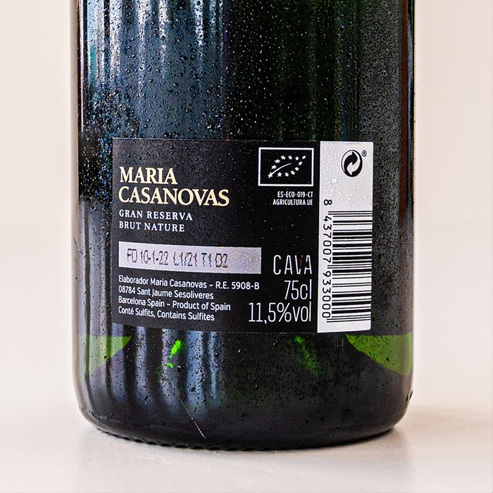 Maria Casanovas | Cava Brut  | Happy Birthday met eigen foto en tekst | 750 ml
