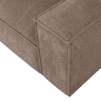 WOOOD 3-zits bank Roman taupe chenille stof