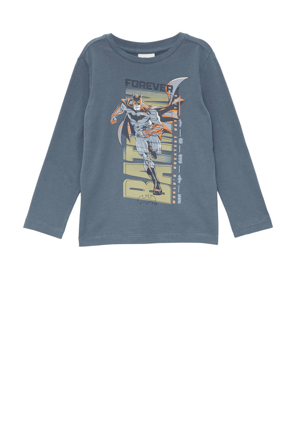 s.Oliver longsleeve met printopdruk blauw
