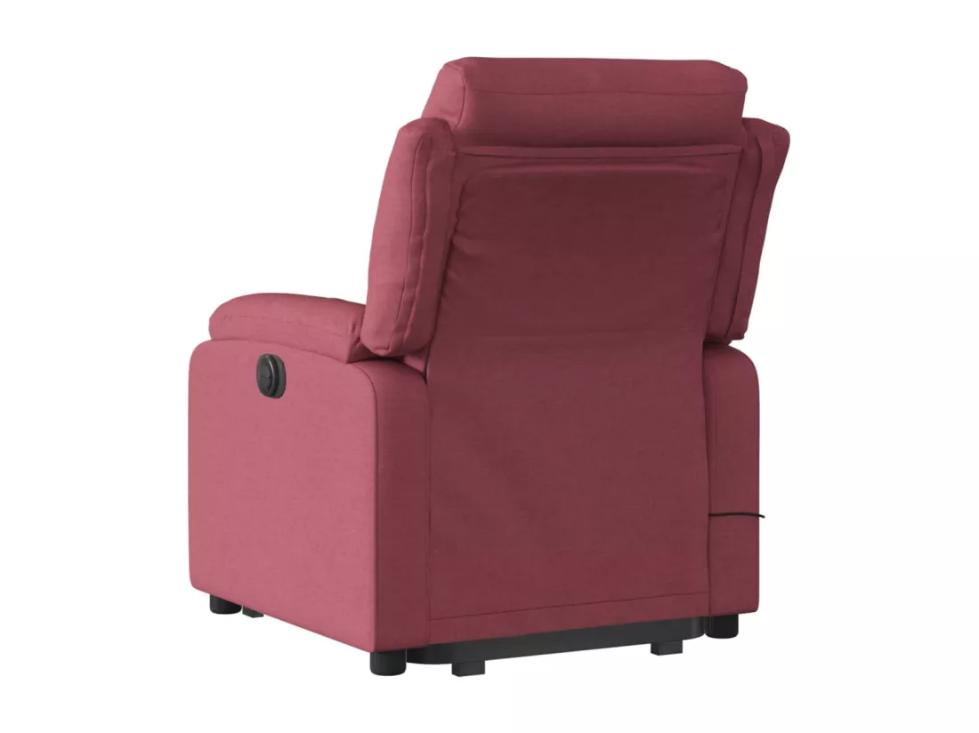 Fauteuil inclinable massant Rouge bordeaux Tissu