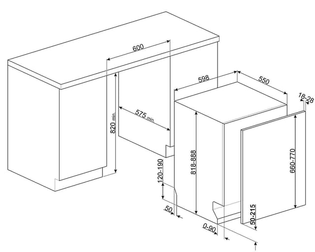 Smeg Opvaskemaskine STL324AQL