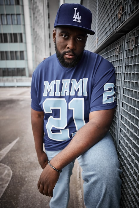 STHUGE T-Shirt, Halbarm, oversized, Football Print, bis 8 XL