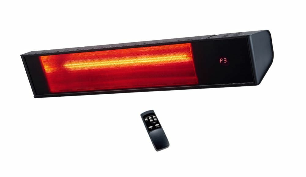 Chauffage infrarouge wifi 2000w en verre noir sined
