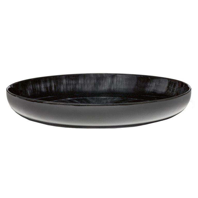 Serax Dé tableware by Ann Demeulemeester diep bord Ø27 set van 2 White/Black A