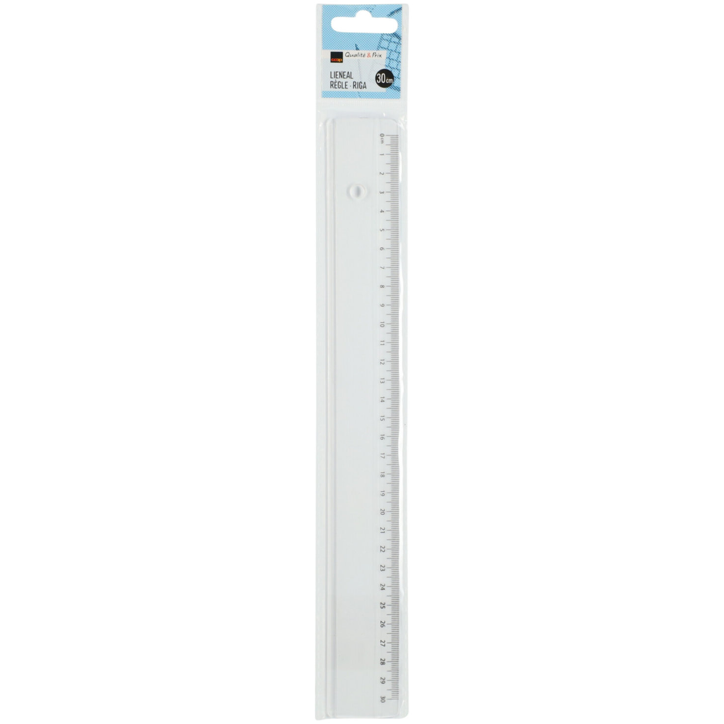 Lineal transparent 30cm