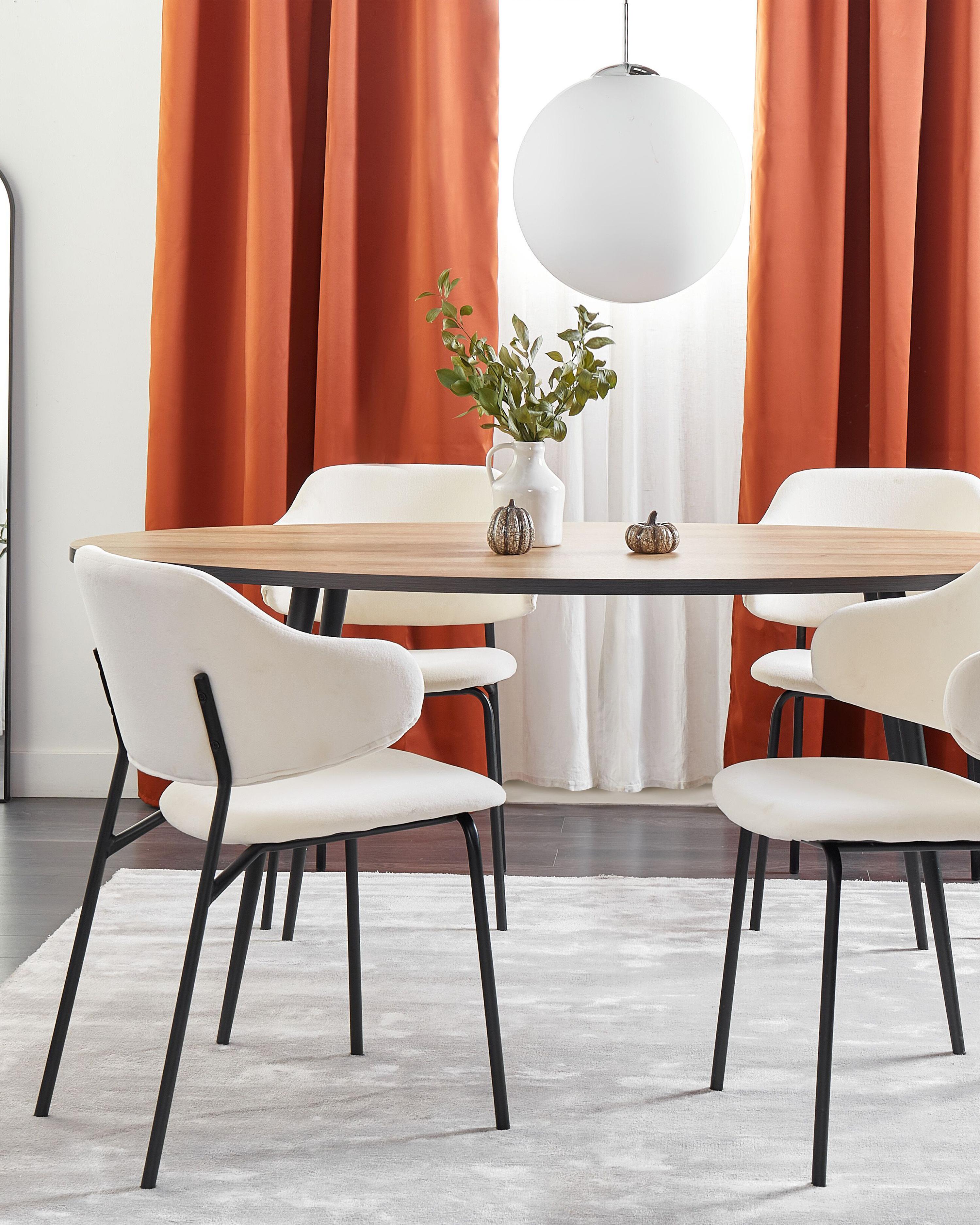 Set van 2 eetkamerstoelen KENAI Lichtbeige
