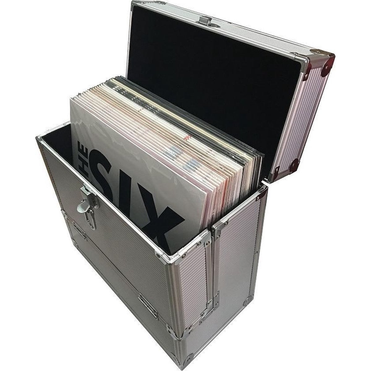 Retro Musique KXRM 03 platenkoffer zilver
