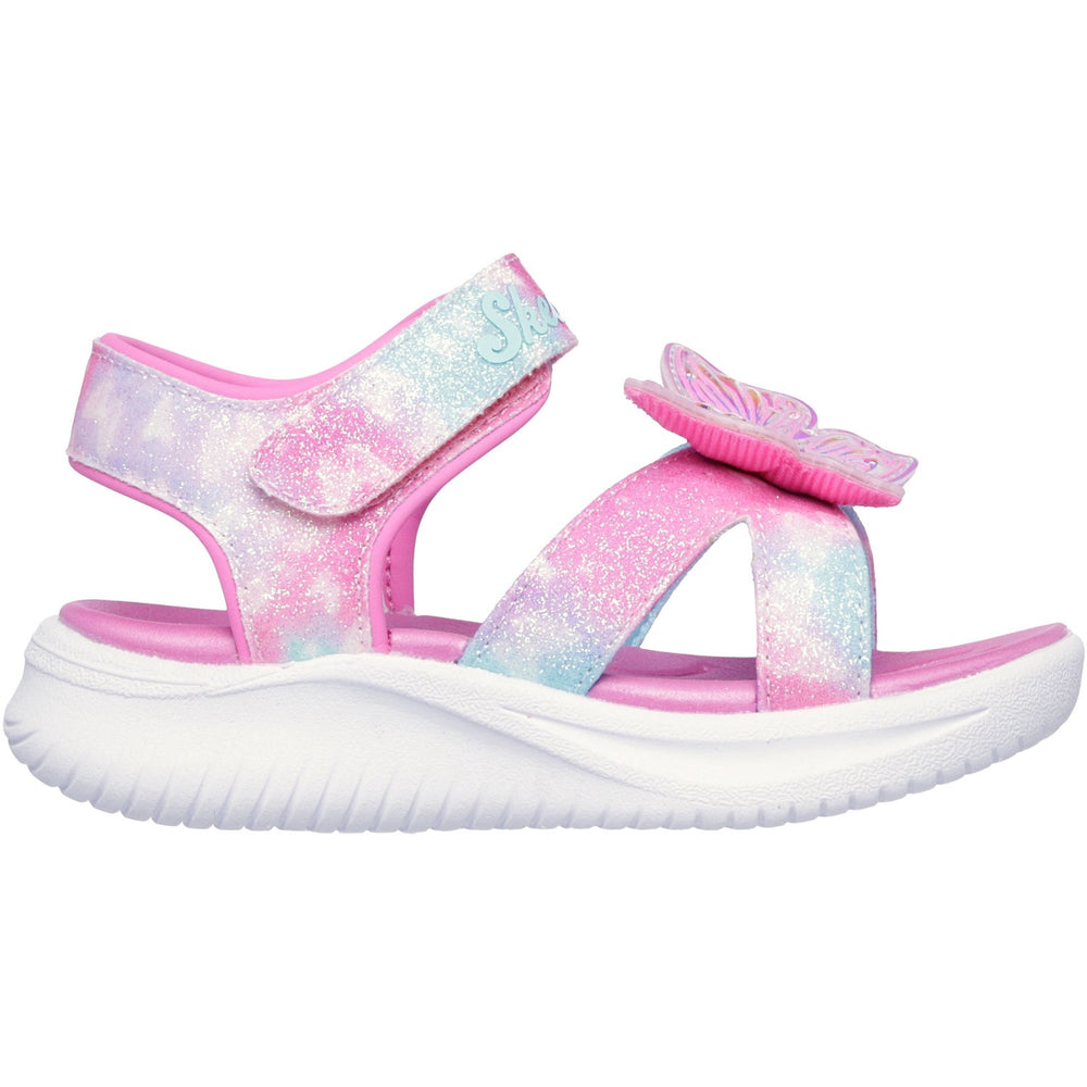 Køb Skechers Pink S Lights - Jumpsters Sandal – Butterfly Brights