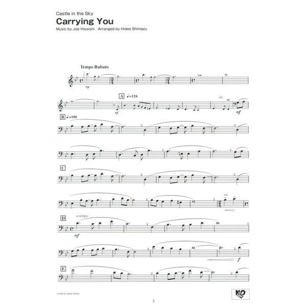 Yamaha Music Entertainment Studio Ghibli Songs Trombone 1