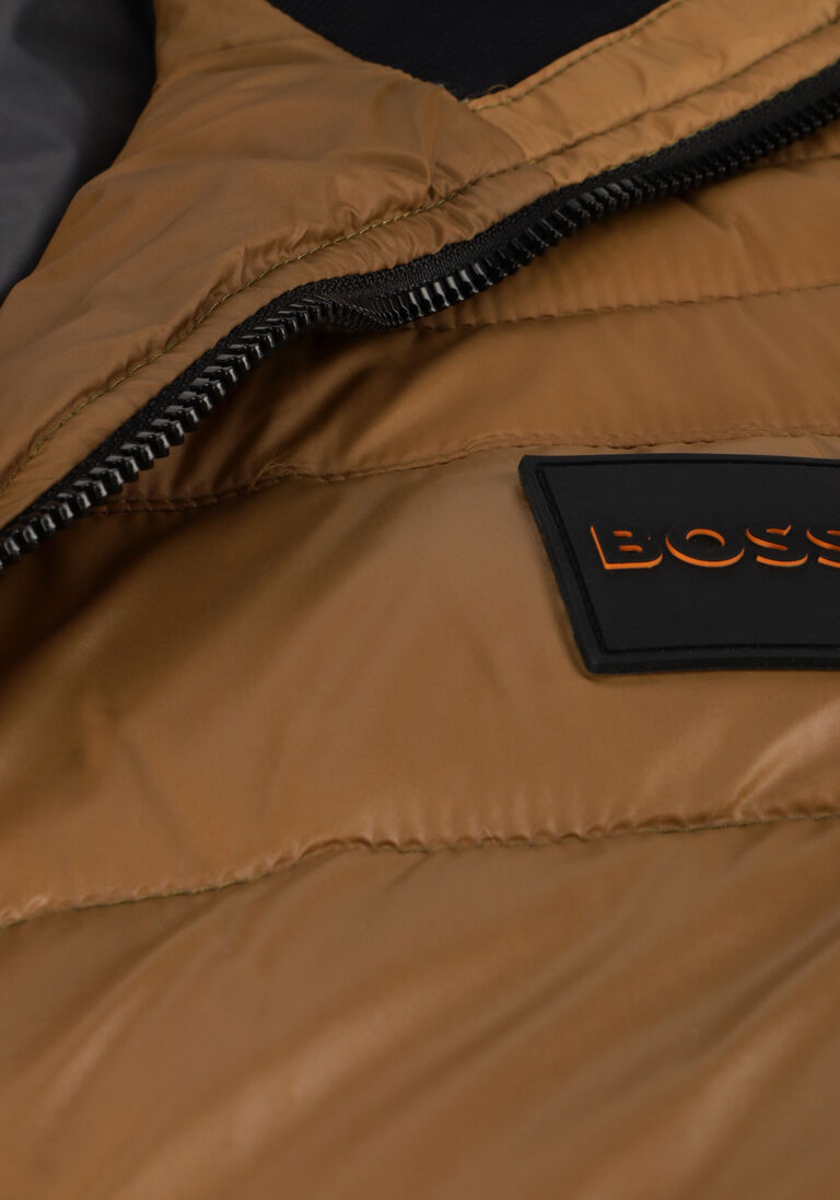 BOSS groene boss gewatteerde jas oden