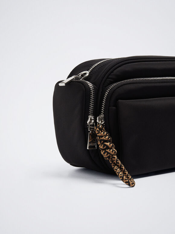 Bolsa Bandolera De Nylon - Preto