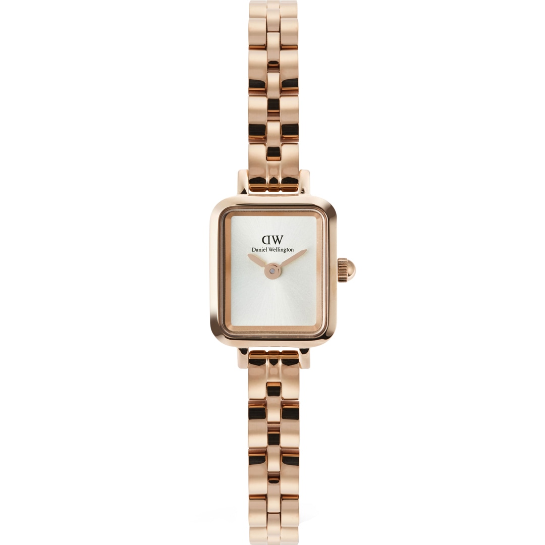 Daniel Wellington Quadro Mini Arch 3-link White Sunray Rose Gold
