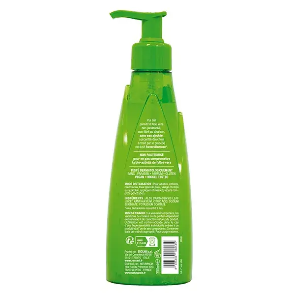 (aloevera)2 Zuccari Gel Orgânico Puro 300ml
